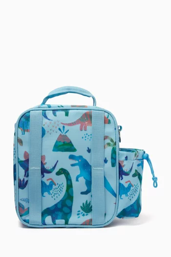 Dino Insulated Lunch Bag in Cotton Canvas
