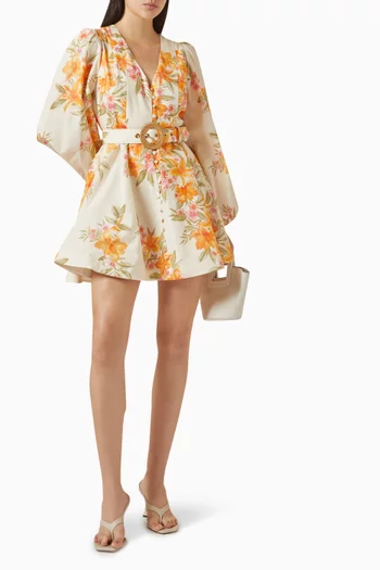 Hayden Mini Dress in Cotton & Silk