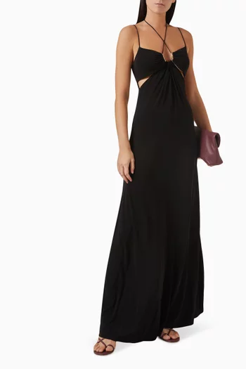 Holly Grove Maxi Dress in Viscose-crepe Jersey