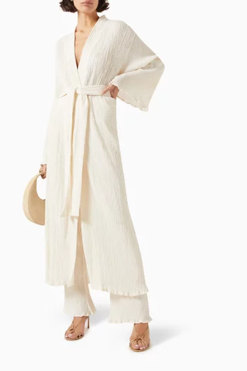Giovanna Belted Robe in Cotton Blend