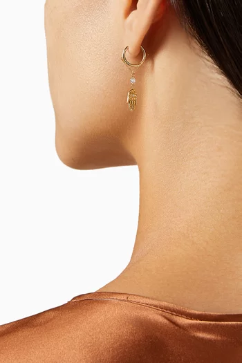 Fatma Chain Diamond Single Earring in 18kt Gold