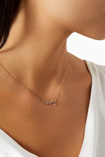 Venus Mama Diamond Necklace in 18kt Rose Gold