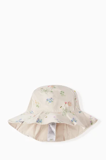 Amelia Reversible Sun Hat in Organic Cotton