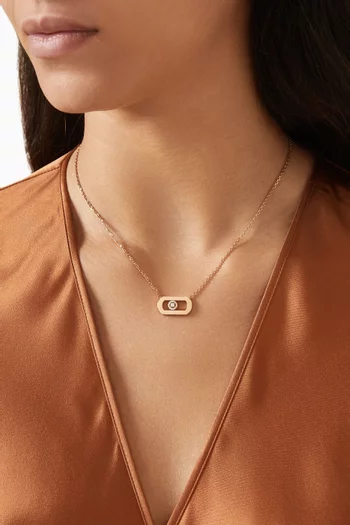 So Move Diamond Necklace in 18kt Rose Gold