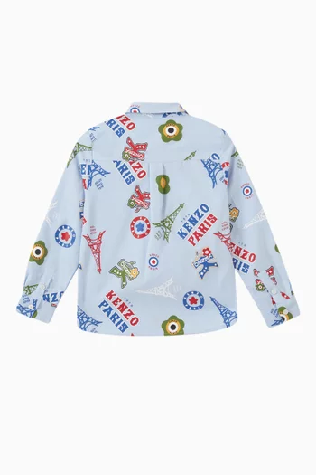 Logo-print Shirt in Cotton