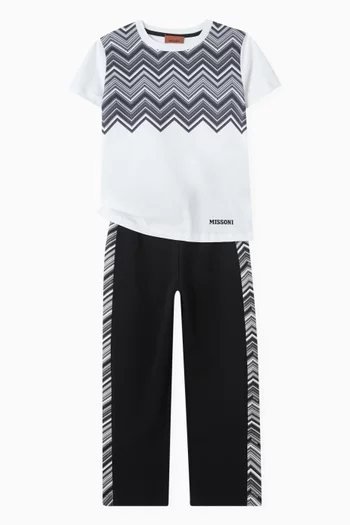 Chevron-print T-shirt