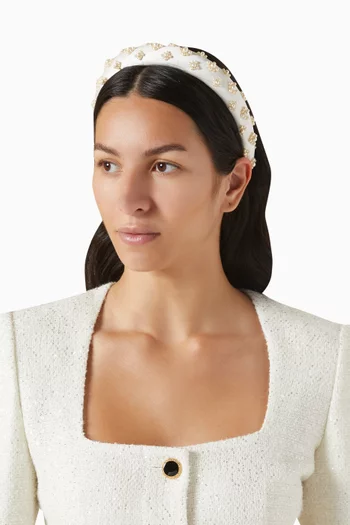 Margot Pearl-embellished Headband