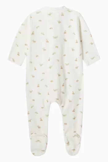 Embroidered Pyjama in Cotton-blend