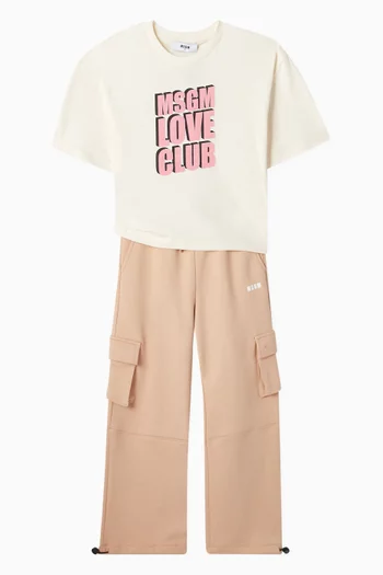 Love Club Graphic Logo T-shirt in Cotton