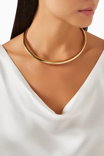 The Elisa Necklace in 18kt Gold-plated Brass