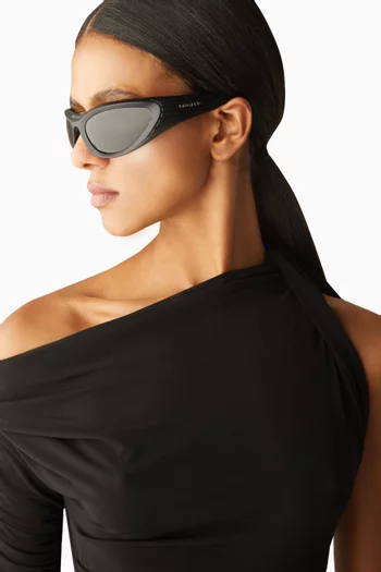 x Mugler Unisex Spiral Sunglasses in Thermoplastic