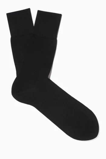 Black Cotton Tiago Socks