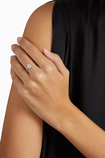 Serpent Bohème XS Motif Diamond Ring in 18kt White Gold