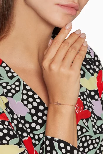 Rose-Gold & Diamond Bhebbak Bracelet         