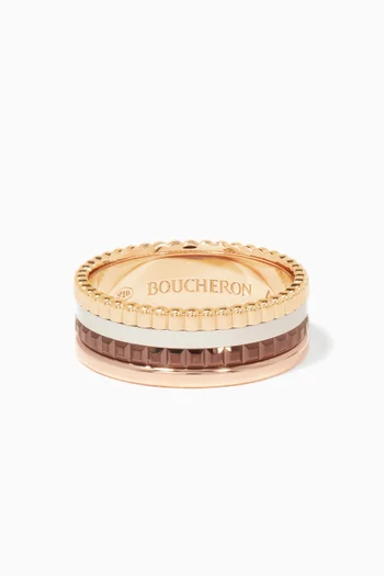 خاتم كاتر كلاسيك صغير ذهب عيار 18