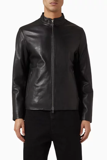 جاكيت مورفيك بسحّاب جلد