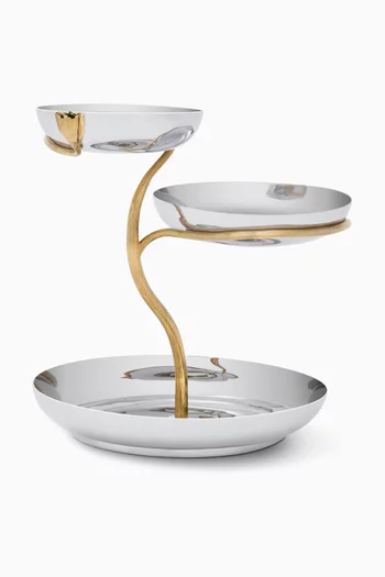 صينية ديكو فرع شجر بثلاثة طبقات كبيرة