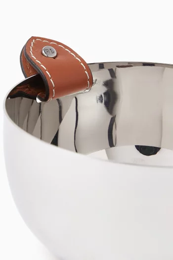 Wyatt Nut Bowl in Metal and Leather