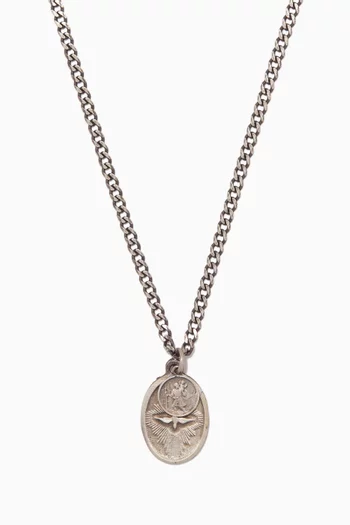 Dove Pendant Necklace in Sterling Silver   