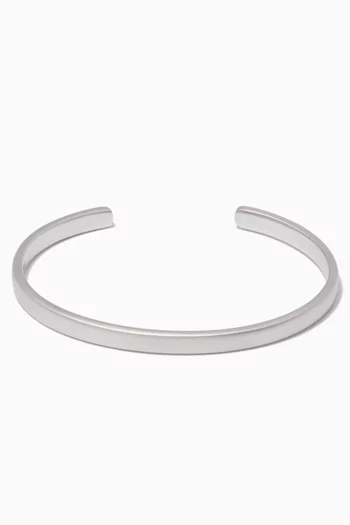 Sterling-Silver Brushed Single Cuff Bracelet          