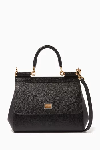 Medium Sicily Dauphine Bag in Leather