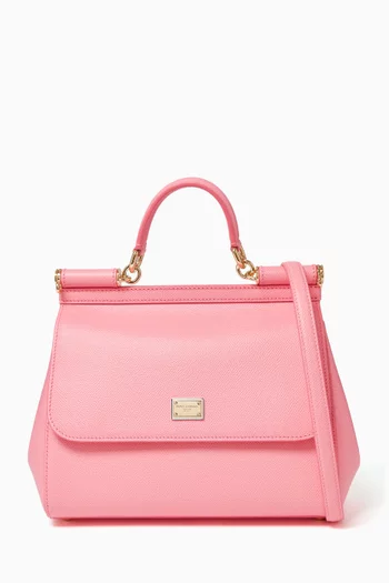 Large Sicily Bag in Dauphine Leather