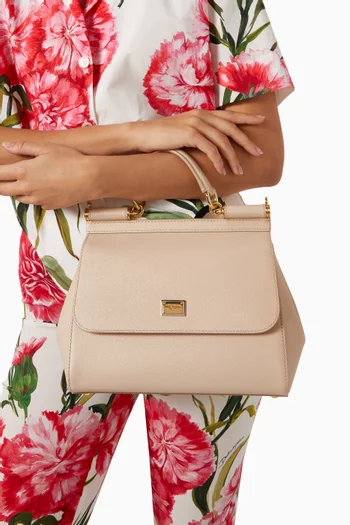 Large Sicily Bag in Dauphine Leather