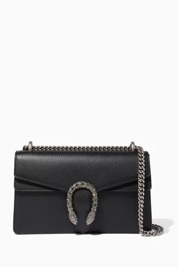 Black Small Dionysus Leather Shoulder Bag