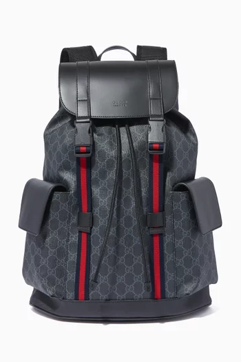 All black gucci backpack discount