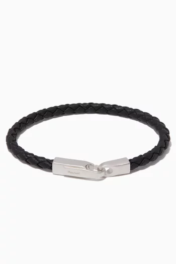 Black SS19 Crew Leather Bracelet  