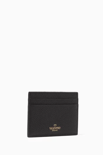 Rockstud Classic Leather Card Holder