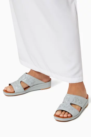 Peninsula Intrecciare Sandals in Calfskin Leather