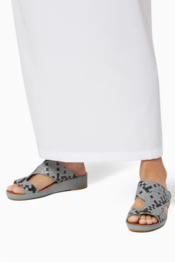 Trecce Sandals in Karung Snakeskin