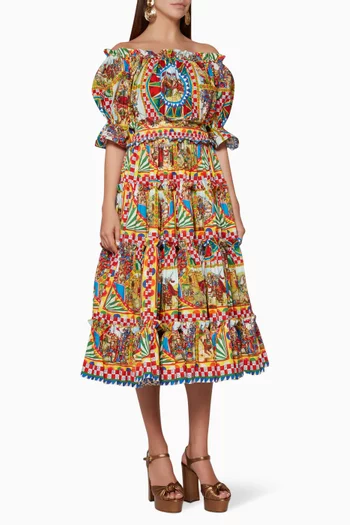 Printed Cotton Dress 
