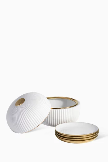 طقم أطباق وصندوق أيونك، 4 قطع