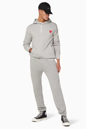Logo Appliqué Cotton Hooded Sweatshirt