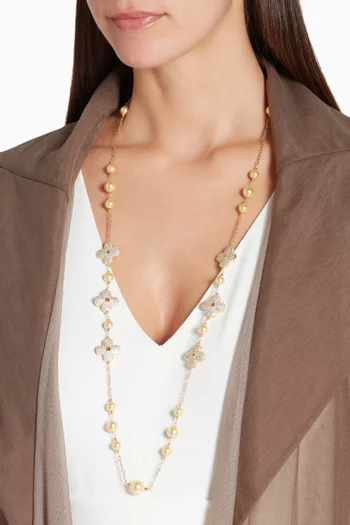 Clover Pearl Necklace