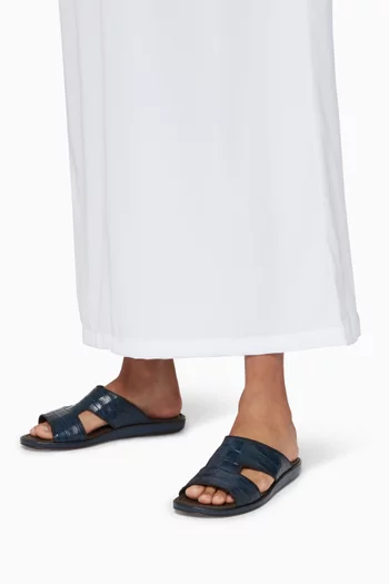 Western Arca Crocodile Sandals