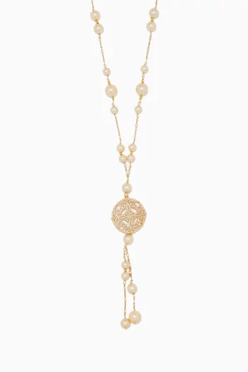 Amara Pearl Tassel Necklace