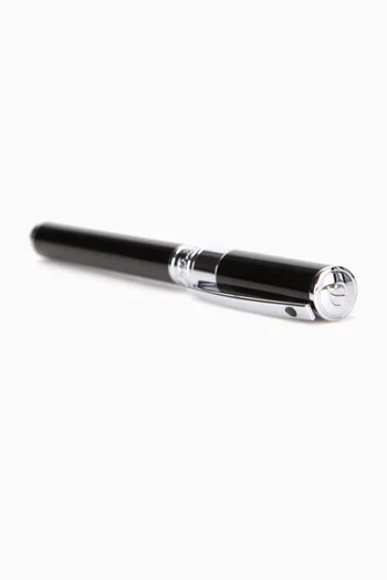D-Initial Chrome-Finish Rollerball Pen   