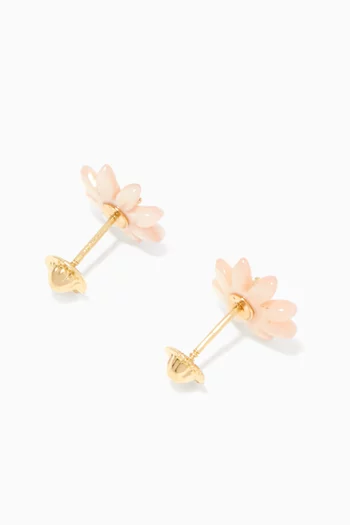 Floral Diamond Stud Earrings