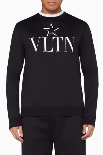 VLTN Star Print Sweatshirt  