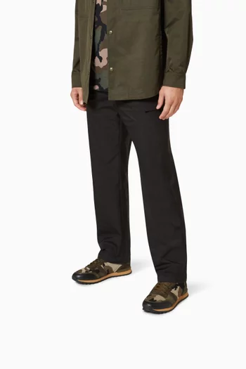 Valentino Garavani Camouflage Rockrunner Sneakers        