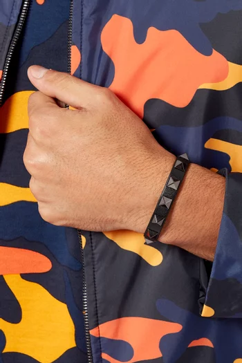 Rockstud Leather Bracelet
