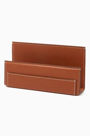 Brennan Letter Rack in Leather