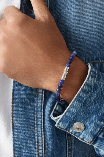 Sodalite Bracelet in Sterling Silver
