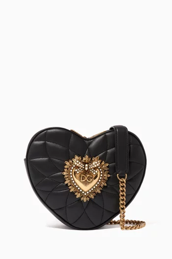 Devotion Heart Quilted Nappa Leather Bag   