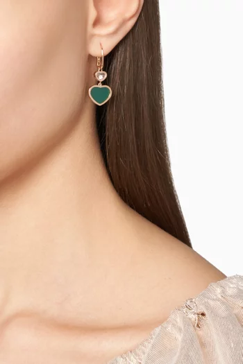 أقراط هابي هارتس مرصعة بالماس