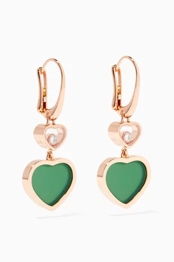 أقراط هابي هارتس مرصعة بالماس