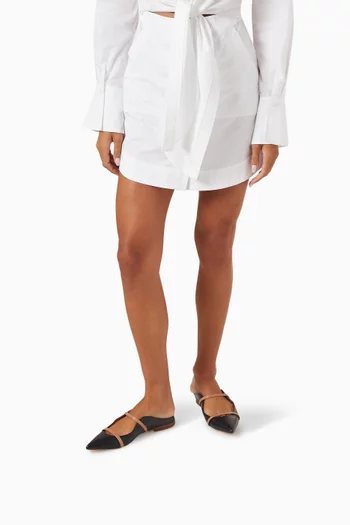 Maureen Flats in Leather